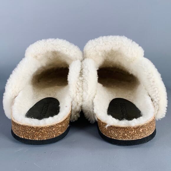 JW ANDERSON Size 10 Camel Cream Monogram Slip On Loafers - Picture 3 of 7